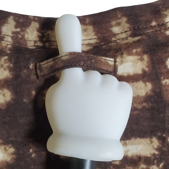 Simply Vera Vera Wang brown plaid short sleeve top sz XS - Picture 11 of 15